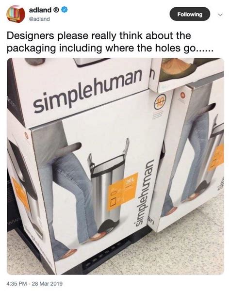 I asked SimpleHuman customer support if I should expect rusting on a "stainless" finish. . Simple human trash can meme